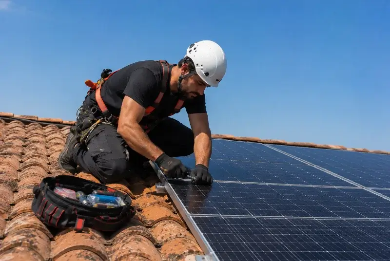 Maintenance et monitoring de panneaux solaires à Pézènes-les-Mines