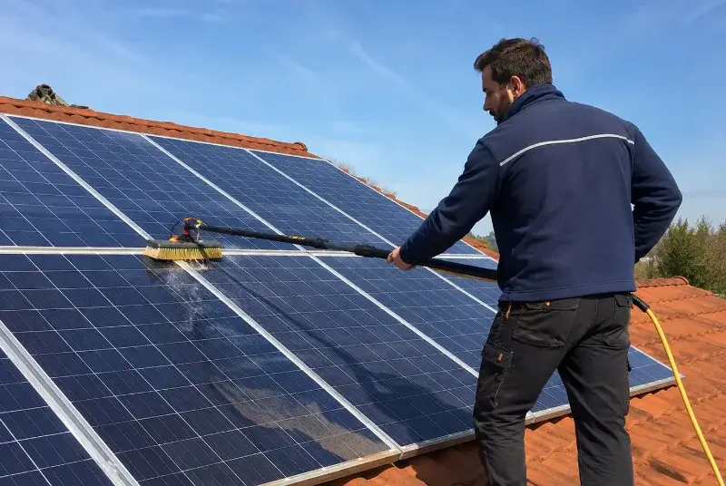 Nettoyage et entretien de panneaux solaires à Pézènes-les-Mines